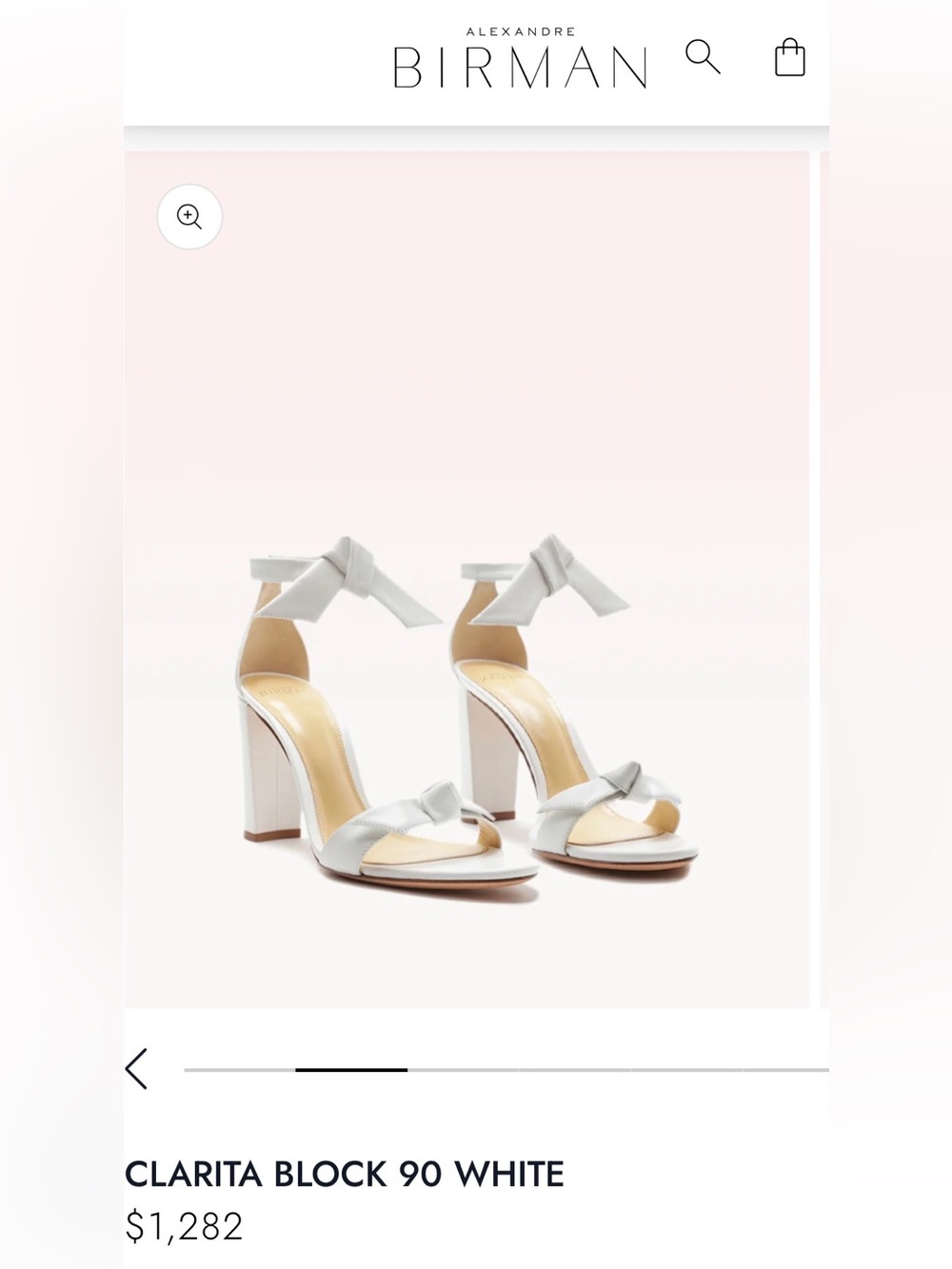 Alexandre Birman Clarita Block 90 White Block Heel Sandals EU 36.5